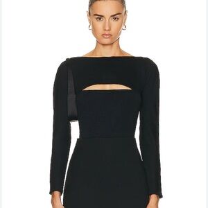 Wolford The Kimono Slit Bodysuit - black S
